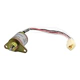 RABROPAR Fuel Shut Off Solenoid 1503ES-12S5SUC12S 119233-77932 Compatible with Yanma Kubota John Deere 3 4 Cyl. Diesels Generator