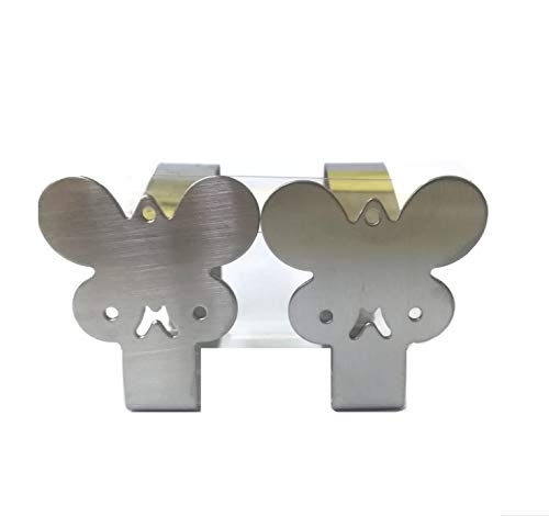 takestop® Tablecloth Stop Plastic Table Lock Butterfly Clip Set of 4 Spring Hooks Tables Garden Home Camping Random Color