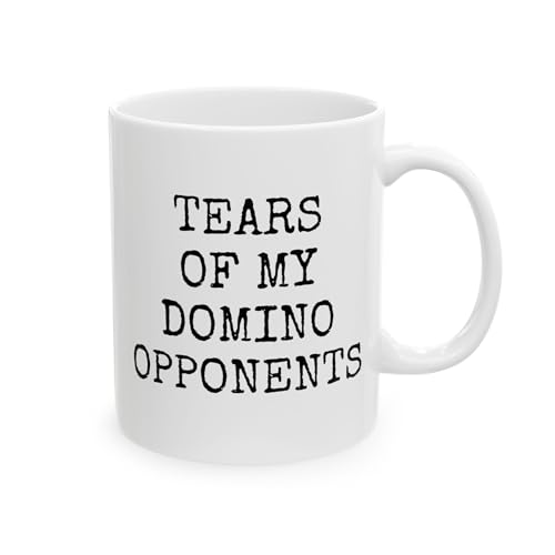 Taza de cerámica para amantes del dominó 11 oz