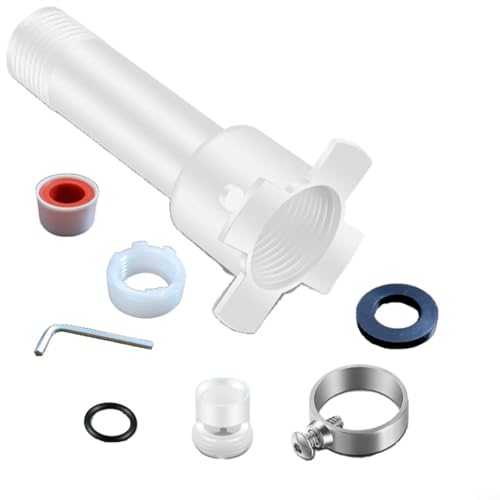ComfyHarbor Kit de adaptador desviador de bañera 4 en 1, reemplazo de boquilla de bañera a prueba de fugas, para tubería de cobre de 1/2 pulgada y conexiones roscadas de 1/2-3/4 pulgadas, juego de