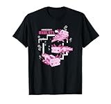 Minecraft Pink Axolotl Pond Tシャツ