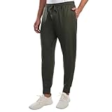 KIRKLAND Signature Men's Active Jogger Moisture Wicking Fabric Sweatpants (US, Alpha, Medium, Regular, Regular, Green)