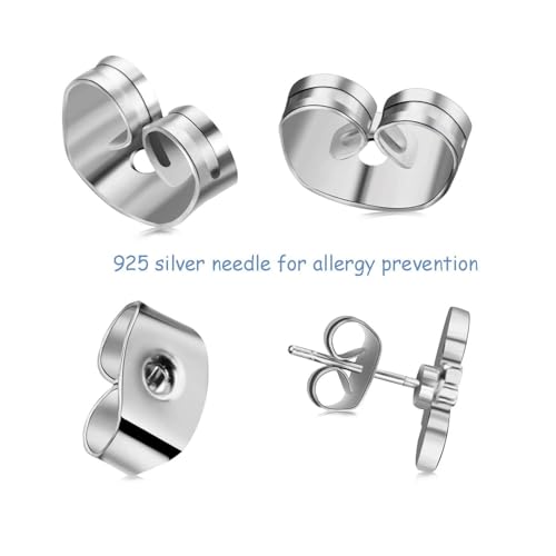 Hicarer 6 Pairs Halloween Earrings Set Include Pumpkins Black Cats Bats Ghost Stud Earrings for Women(Stud Earrings Series)3