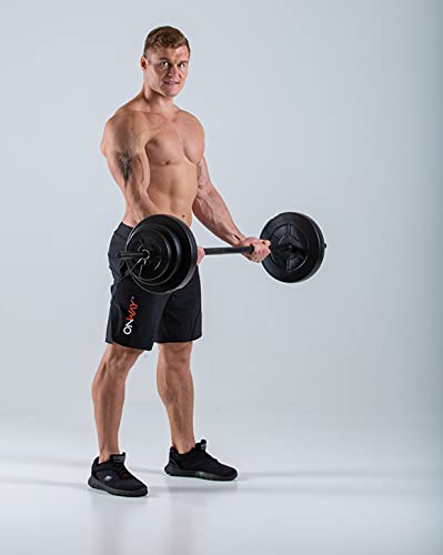 OnWay Hantelstangen Training Set 20 kg bestehend aus 2 x 1.25kg, 2 x 2.5kg, 2 x 5kg OW1546