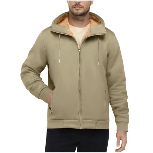 Sweatshirt décontractée homme zippé contre le froid intense