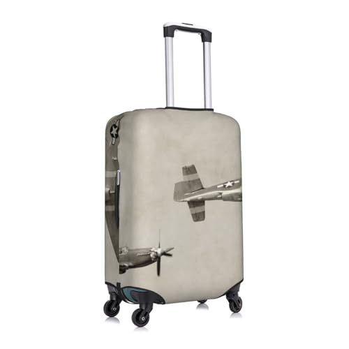 World War 2 Aircraft Airplane Print Luggage Suitcase Covers Elastic Washable Luggage Protector Luggage Covers For Suitcase3