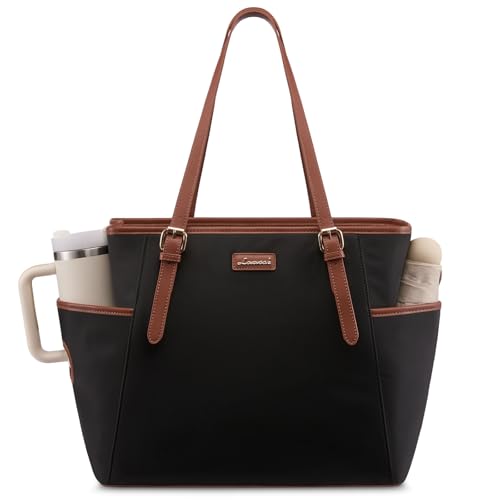 Bolso Tote para Laptop LOVEVOOK de Cuero Vintage para Mujer