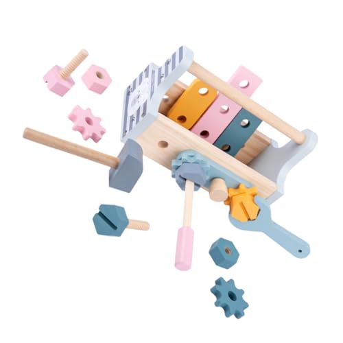 DIKACA 1 Juego De Juego desmontaje de la casa de Juegos Juguetes educativos Toys Brain Toys Accesorios ensamblados DIY Montar Juguetes Finge Play Toys Construction Toys de Madera