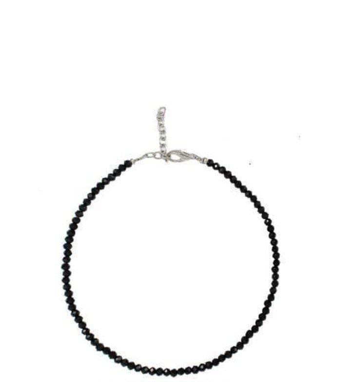 CHERUSHO Butterfuly Designed with Shining Black Pearls Anklet For Women HiJ