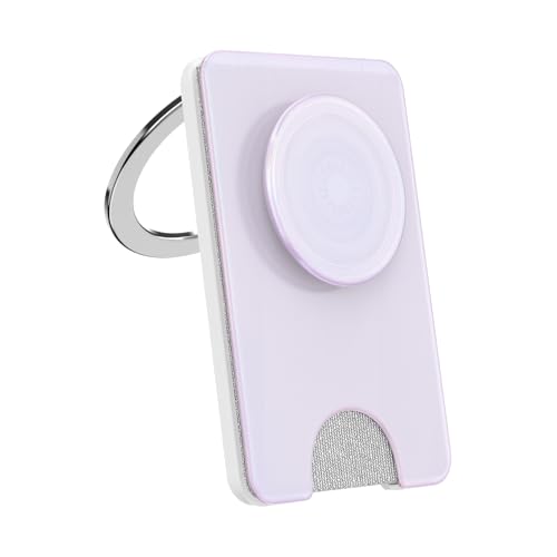 Image of PopSockets Kick-Out Wallet for MagSafe, Adjustable Kickstand, Magnetic Stand, White - Opalescent White