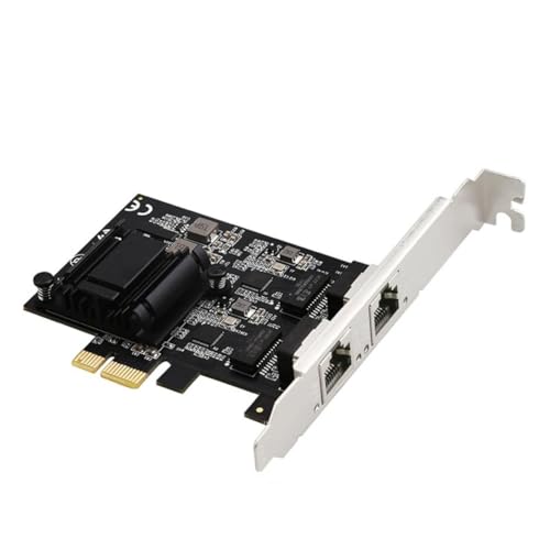 Tarjeta de red Ethernet PCIE 2.5Gbps con doble puerto, adaptador RJ45 RTL8125B 10/100/1000/25000Mbps para Desktop miniatura 1