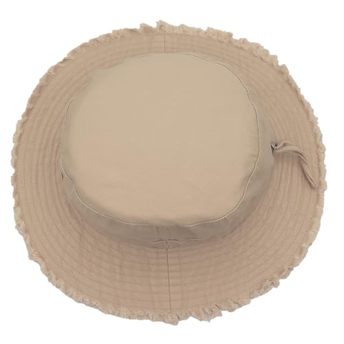 Connectyle Womens Wide Brim Sun Hat Upf 50+ Cotton Beach Hat For Women Adjustable Bucket Hat Foldable Gardening Sun Hat Khaki thumb #3
