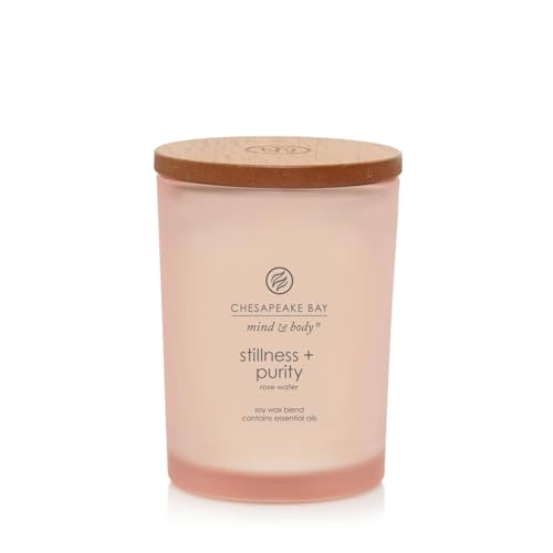 Chesapeake Bay Candle Scented Candle Stillness + Purity (Rose Water) Medium Jar 8 Ounce...