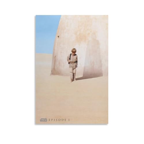 Episode I - The Phantom Menace - Movie Poster Canvas Wall Art For Room Aesthetic And Decor Poster For Bedroom Living Room Bathroom Kitchen Office Decor 16x24inch(40x60cm) Unframe-style