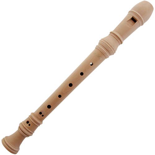Gebr. Schneider C-Sopran Blockflöte barock, Doppelloch 40807s natur hell