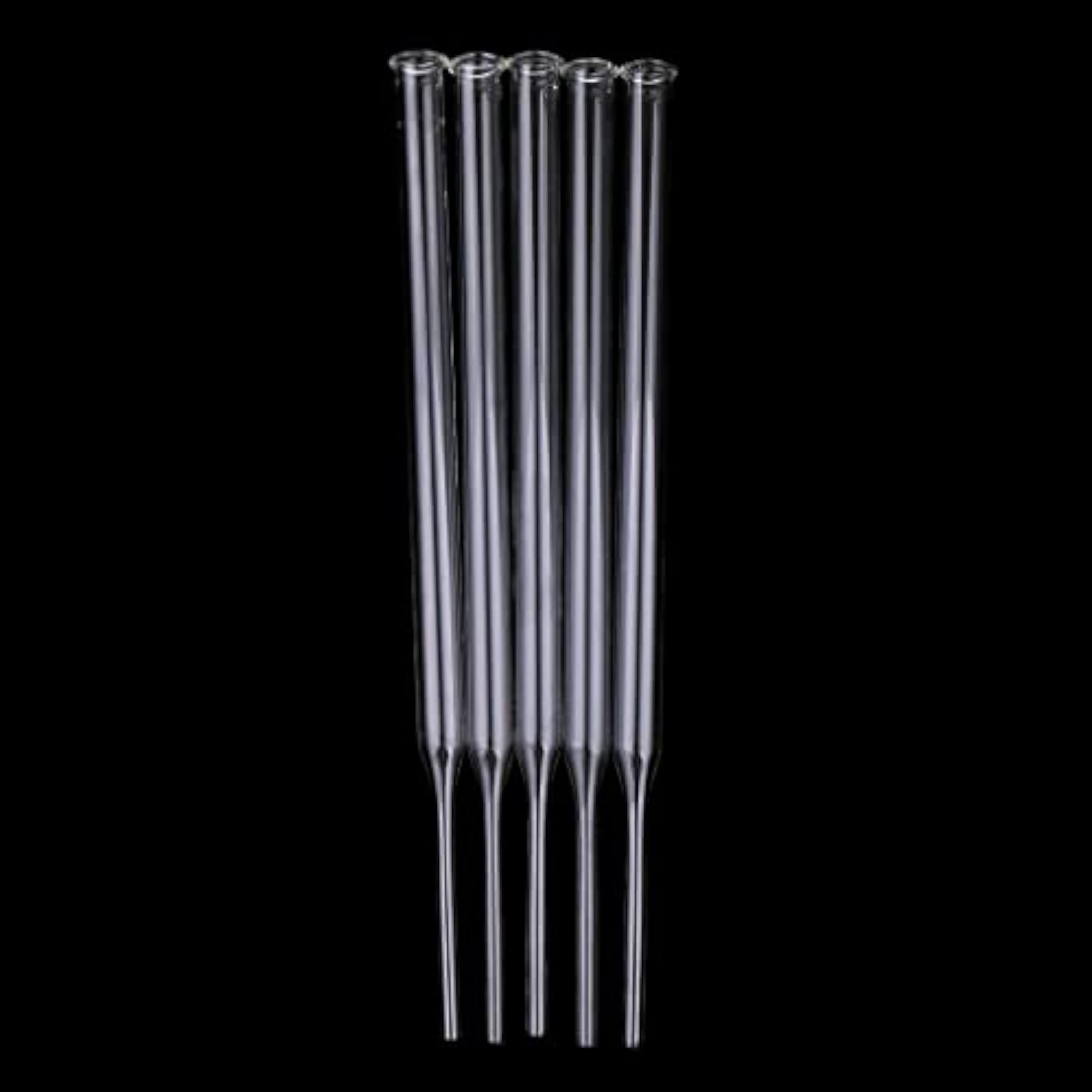3x5 Pieces Clear Glass Pipette Dropper Dispensing Liquids