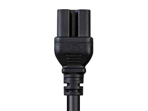 Monoprice Heavy Duty Power Cord - NEMA 5-15P to IEC 60320 C15, 14AWG, 15A/1875W, 125V, SJT, 6ft, Black by Monoprice - Image 6