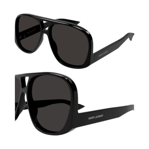 SAINT LAURENTSL SL 652/F SOLACE Aviator Sunglasses + Bundle with eSHADES Luxury Eyewear Kit2