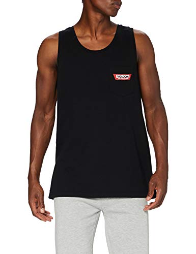 Volcom Trap Lightweight Sleeveless T-Shirt in Black - Large