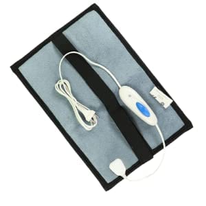 Odessey products electric heating pad - Ortho heat pads for pain relief in neck, back, shoulder period cramp & legs | Multipurpose electrical heated home care remedies (Light grey, 12 x 18 inches)