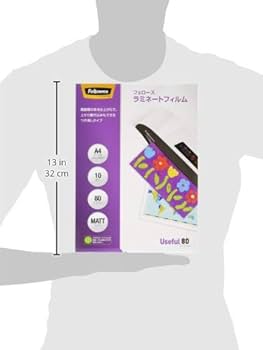 Amazon | フェローズ ラミネートフィルム 80ミクロン マット A4