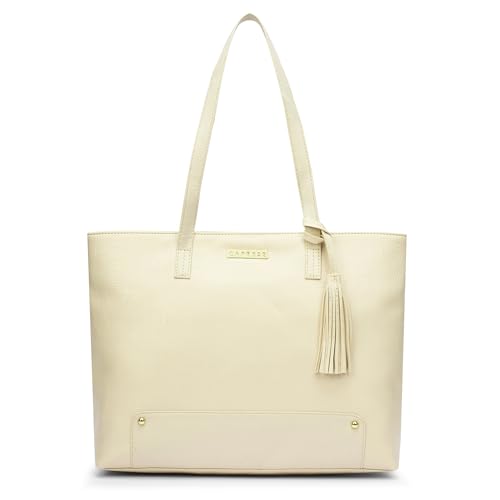 Image of Caprese Sansa 16 Inch Laptop Large Tote Bag for Women | Stylish, Durable, Multi-Compartment Design for Work, Travel, Shopping | Comfortable Straps Shoulder and Handheld Bag for Daily Use