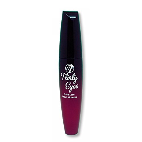 W7 Flirty Eyes Mascara in black with Fabulous False Lash Effect, 15ml by W7