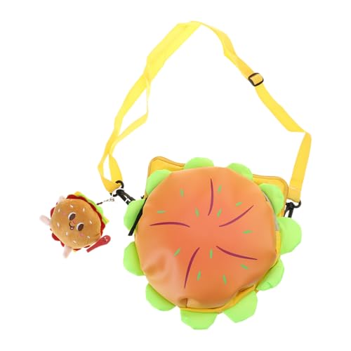 Tote Bag for Women, Women Cartoon Hamburger Crossbody Bag Creative Shoulder Bags Funny Bags Shopping Dating Handbag - Main Image