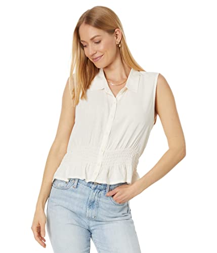Splendid Lindsey Ruched Top chemise femme chic à manches longues