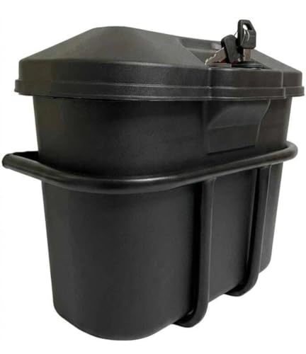 Image of SKYA STAR D-Frame Motorbike Luggage 100cc SideBox with Universal Fitment Clamps (Matt Black)