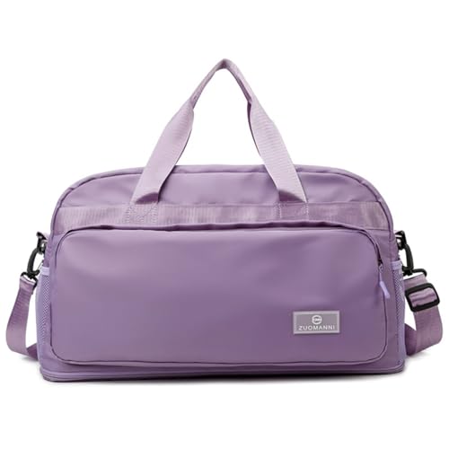 Vllcsla Bolsa Deporte Mujer con Bolsillo Húmedo, Bolsa de Gimnasio Grande, Expandible 37,7 L a 50,7 L, Bolsa Viaje Bolsa de Gimnasio con Manga, Bolsa Deporte Gimnasio con Compartimento Zapatos