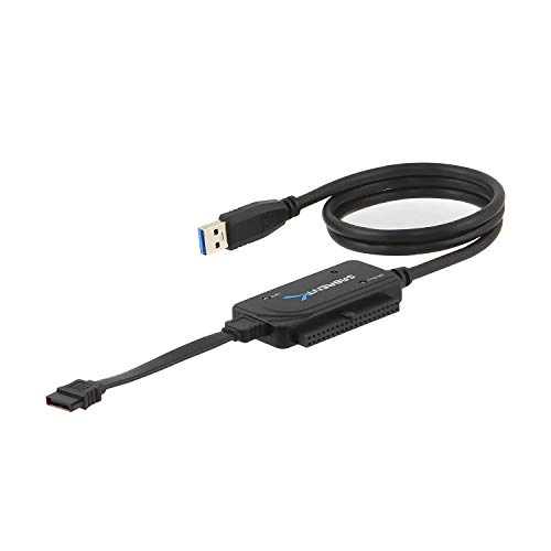 SABRENT USB 3.0 TO SATA/IDE 2.5/3.5/5.25-INCH Hard Drive Converter With Power Supply & LED Activity Lights (USB-DSC8)
