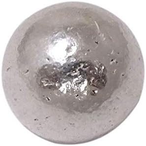Sahiba Gems Solid Pure Silver Full Round Ball Goli of 9 mm for Astrological and Lal Kitab Remedy
