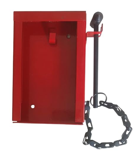 MS Key Box with Chain Hammer to Store Emergency Key for Quick Access and Evacuation in Fire or Emergencies in Factories, Warehouse, Storage and Commercial Premises Size 14x9x2.5 Centimeter
