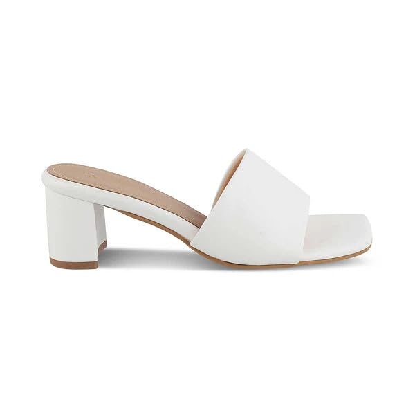 tresmode BARIZ Womens Block Heels Pump Sandals White, 5 UK / 38 EU - Open Toe Ladies Footwear Soft Comfortable Shoes (B0D8YP1FWB) Amazon Price History, Amazon Price Tracker