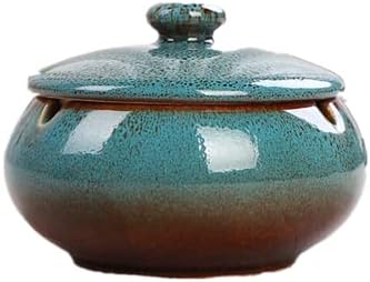 Amazon Co Jp 灰皿 おしゃれ 陶器 洗いやすい タバコ固定 防水 消火 タバコ 卓上 車 屋外 はいざら 料亭 旅館 和食器 飲食店 業務用 男女兼用 ブルー ホーム キッチン