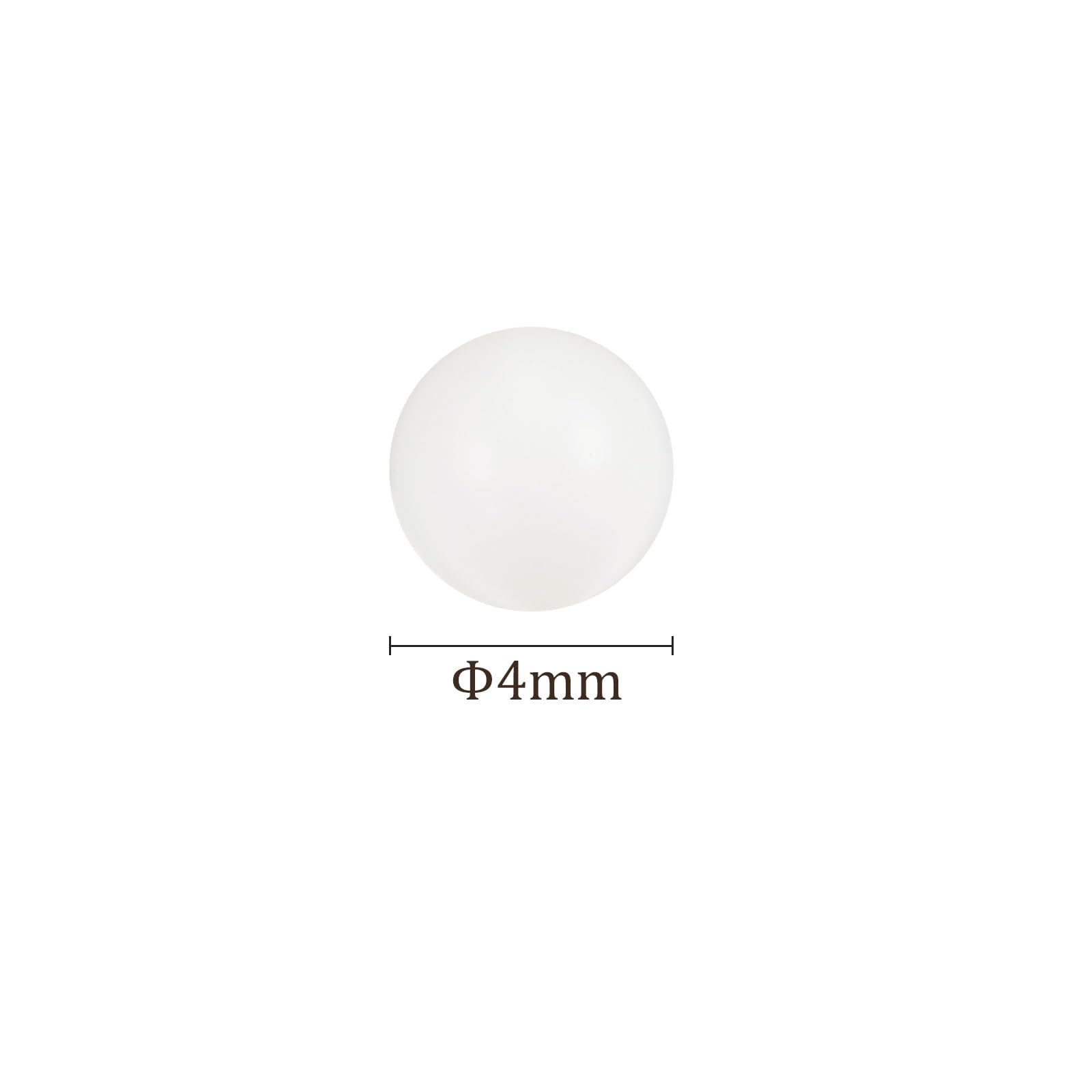 25 Pezzi Sfere di Precisione 4 Mm PA Nylon per Cuscinetti e Valvole Solide