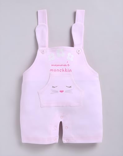 Image of Toonyport Baby Boy Cute Mamma's Munckin Dungaree (Pink)