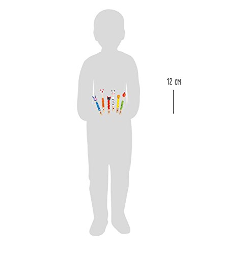 small foot dierfluitjes van hout, set van 6, feestartikel, toeter voor verjaardag, klein cadeautje vanaf 3 jaar, 7744 - Image 3