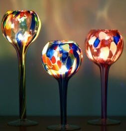 Milford Collection Candle Globe Table Top - Mouth Blown Glass