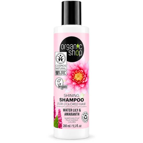 Organic Shop Shining Shampoo for Colored Hair Water Lily and Amaranth, 280 ml