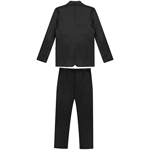 renvena Mens 2 Piece Slim Fit Wedding Tuxedo Suit One Button Notch Lapel Blazer Jacket with Pants Set3