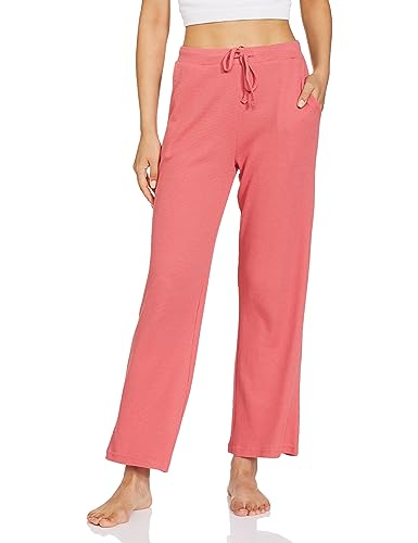 Image of Amazon Brand - Symbol Women's Ankle Length Cotton Blend Waffle Night Pants (Available in Plus Sizes)