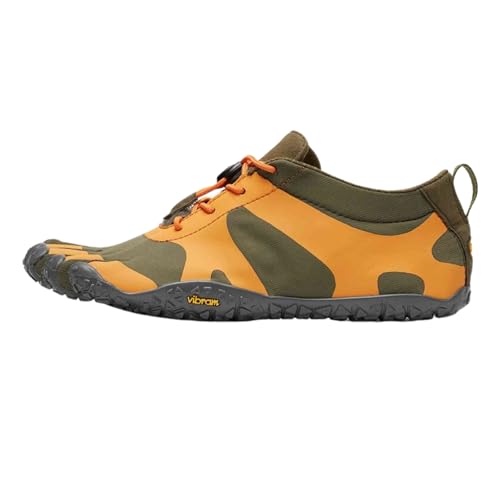 Vibram Damen FiveFingers V-Alpha Trail Schuh, Militär/Orange, 9 - 9.5 US