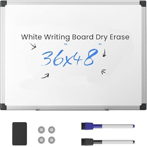 VUSIGN Magnetic White Board 36" x 48" Cover