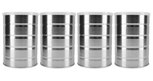 Cornucopia Empty Coffee Cans (4-Pack); Metal Cans for Kitchen Storage, Coffee Packaging and Arts & Crafts