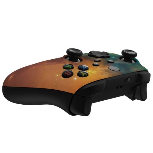 Image of MODDEDZONE Custom Wireless UNMODDED Controller for Xbox One S /X and PC - Exclusive and Unique Designs - The Perfect Gaming Gift for Enthusiasts Starry Sky Yellow