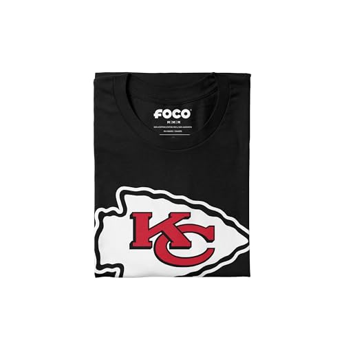 FOCO Men's Standard NFL Team Primary Logo Black Short Sleeve T-Shirt, Small - Image 4