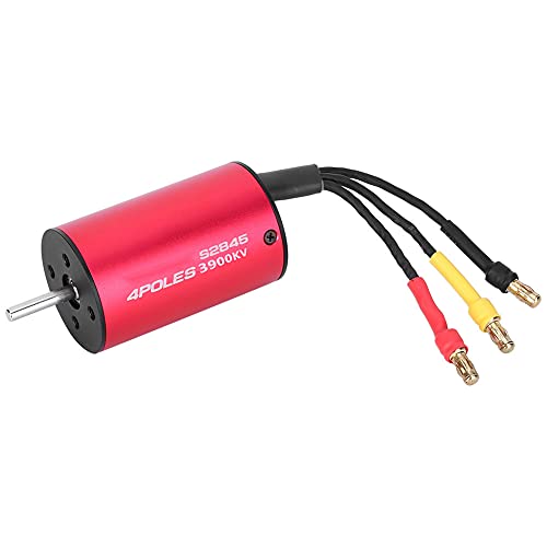 Moteur sans balais RC KV3900 HUIOP à 4 pôles pour voitures 1/12 et 1/18