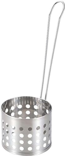 Shimomura Planning 35685 Manmaru Kakiage Ring, Made in Japan, Dishwasher-Safe, Shop-like Finish, Crispy, Delicious, Thick Buckwheat Noodles, Kakiage Ron, Tempura, Stainless Steel, Mama Cook,